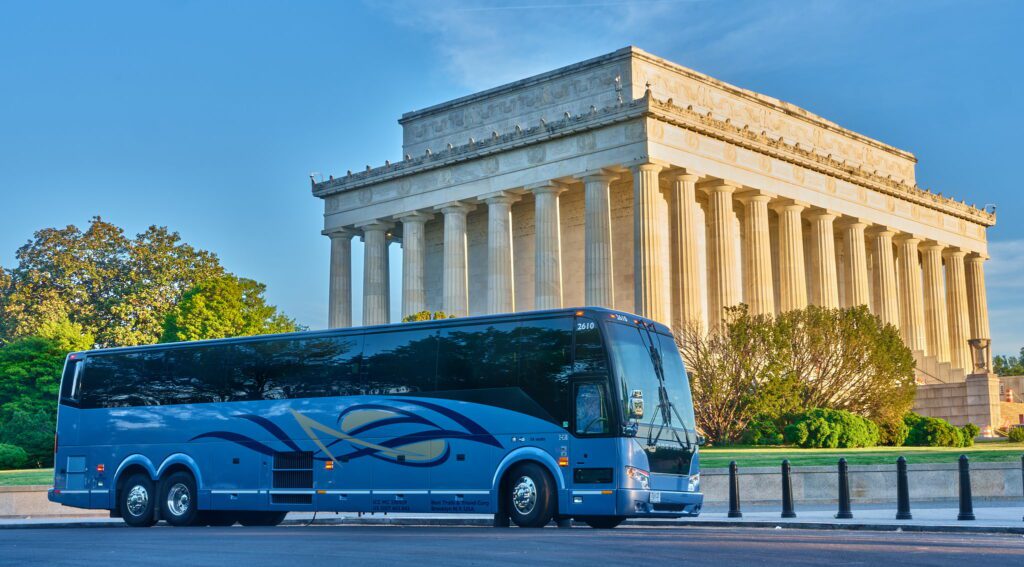 56 passenger coach bus