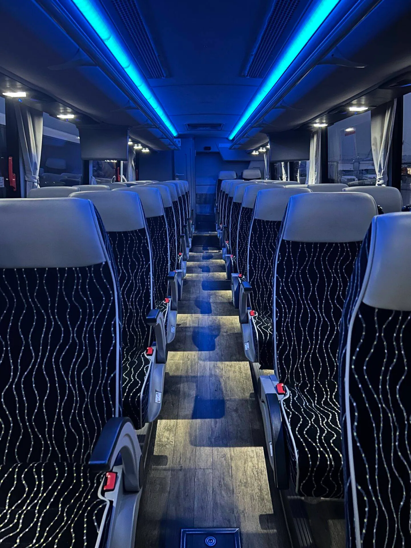 charter bus interior